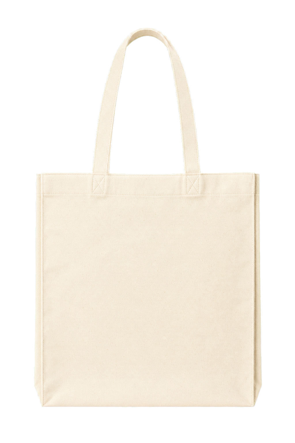 Natural cotton canvas tote front
